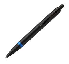 خودکار پارکر آی ام مشکی مات مارینه آبی Parker IM Black Marine Blue Vibrant Rings Ballpoint Pen